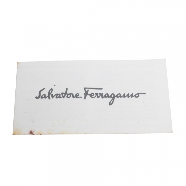 Pre Owned Salvatore Ferragamo Black Fabric and Leather Shoulder Bag