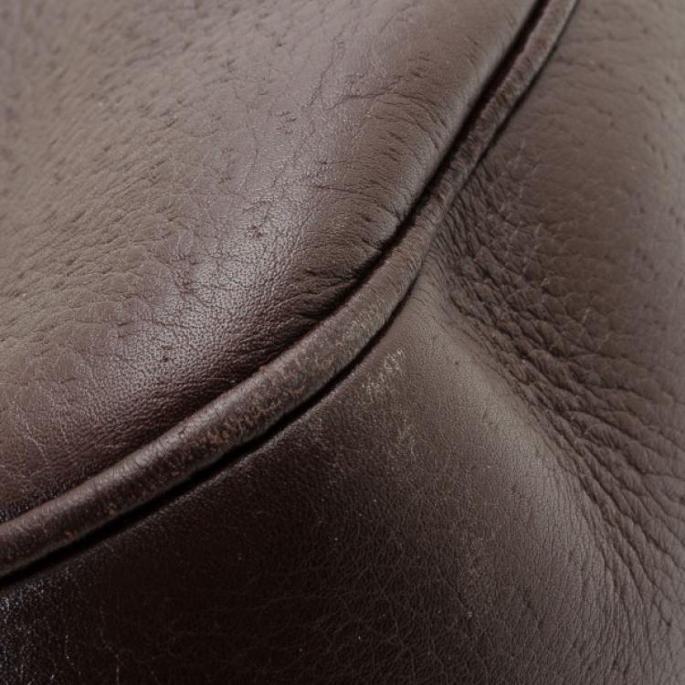 Pre Owned Salvatore Ferragamo Leather Flap Front Top Handle Bag