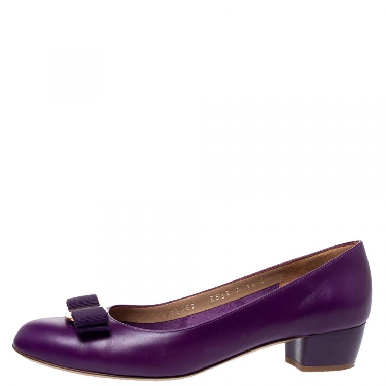 salvatore ferragamo purple shoes