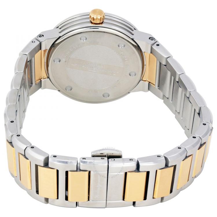 Pre Owned Salvatore Ferragamo Silver Stainless Steel F-80 Women's Wristwatch 33MM