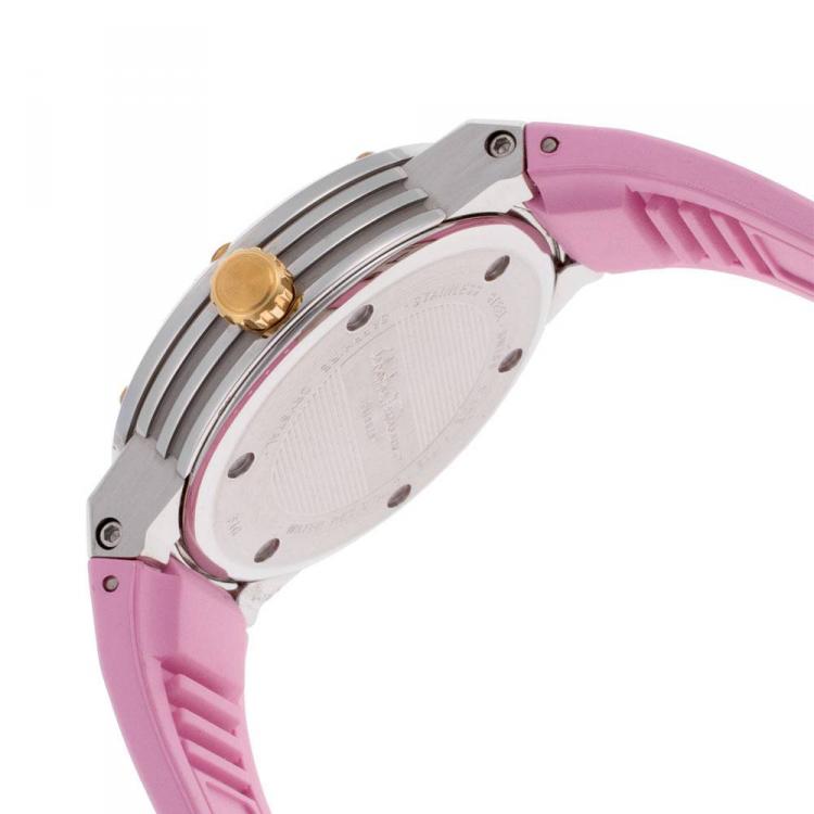 Pre Owned Salvatore Ferragamo Pink Stainless Steel FIG050015 Women's Wristwatch 33MM