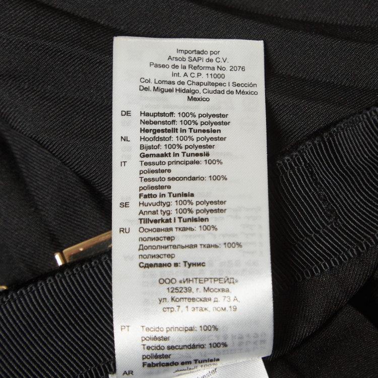 Pre Owned Sandro Black Velvet Pleated Midi Skirt M