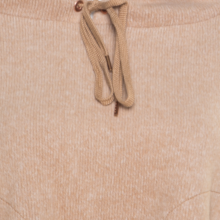 Pre Owned See by Chloe Camel Brown Hooded Poncho L