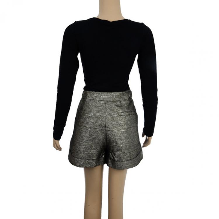 Pre Owned See By Chloe Metallic Shorts S