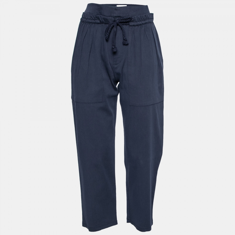 Pre Owned See by Chloe Navy Blue Straight Leg Cargo Pants M