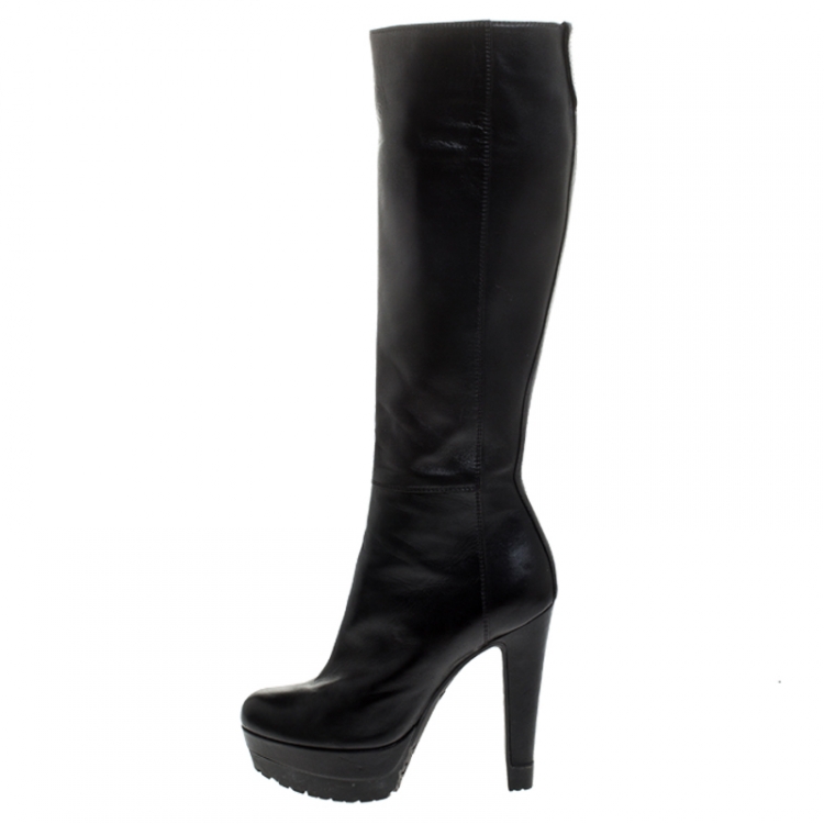 Sergio rossi knee hot sale high boots