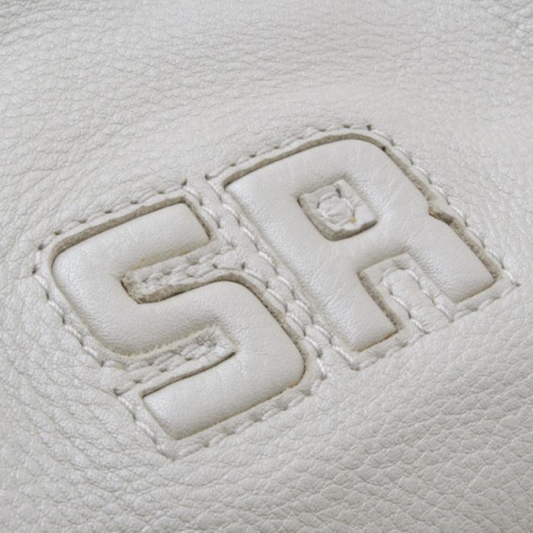 مملوكة مسبقًا Sonia Rykiel Perle Leather Drawstring Shopping Tote