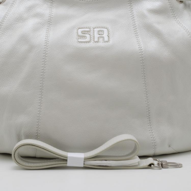 مملوكة مسبقًا Sonia Rykiel Perle Leather Drawstring Shopping Tote