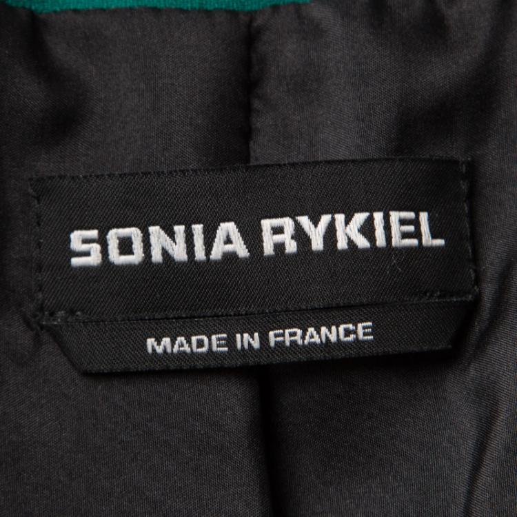 Pre Owned Sonia Rykiel Emerald Green Tailored Blazer S