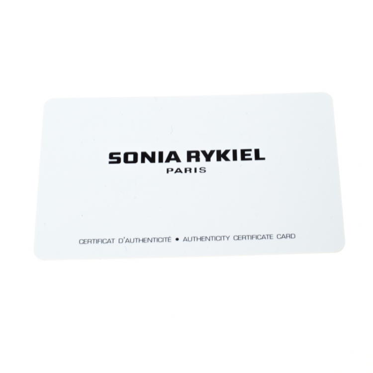 Pre Owned Sonia Rykiel Black Leather Multichain Embellished Small Shoulder Bag  