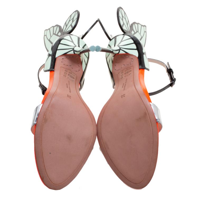 مملوكة مسبقًا Sophia Webster Multicolour Leather Chiara Ankle Strap Sandals Size 38