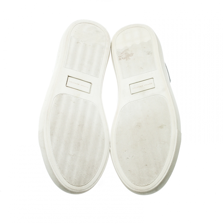 Pre Owned Sophia Webster White Leather Bibi Butterfly Sneakers Size 40