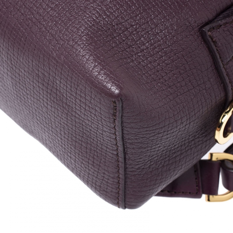 مملوكة مسبقًا Sophie Hulme Burgundy Leather Mini Wilson Backpack