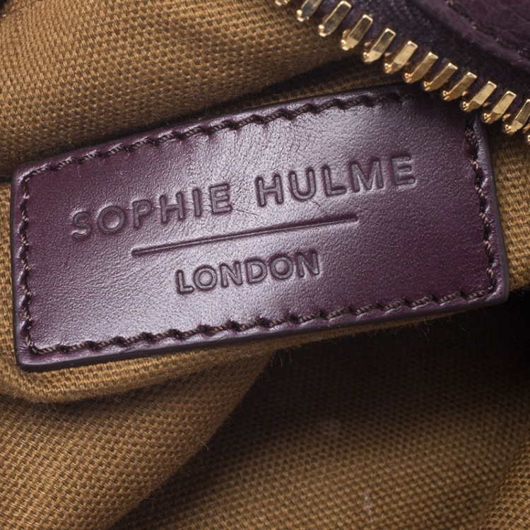 مملوكة مسبقًا Sophie Hulme Burgundy Leather Mini Wilson Backpack