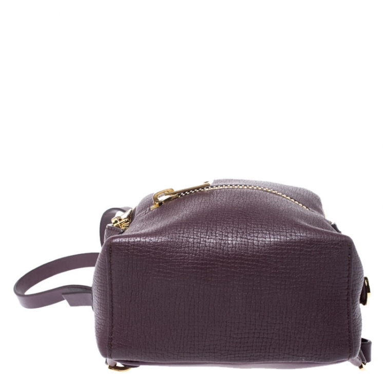 مملوكة مسبقًا Sophie Hulme Burgundy Leather Mini Wilson Backpack