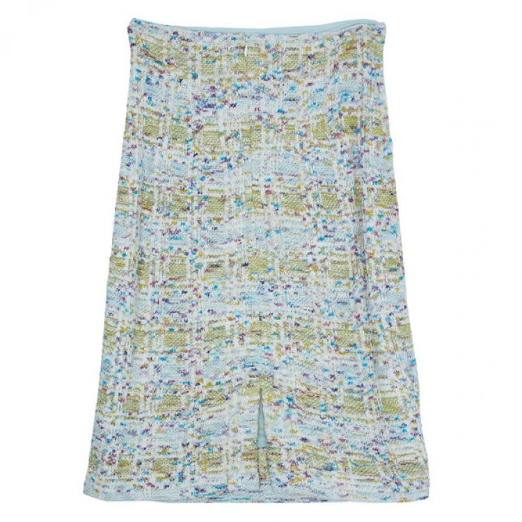 Pre Owned St. John Couture Tweed Skirt S