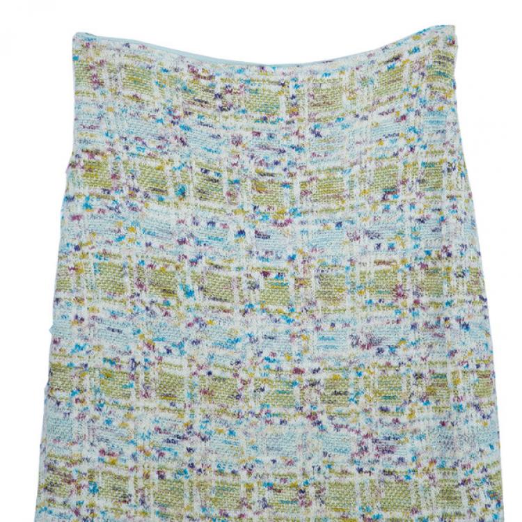 Pre Owned St. John Couture Tweed Skirt S