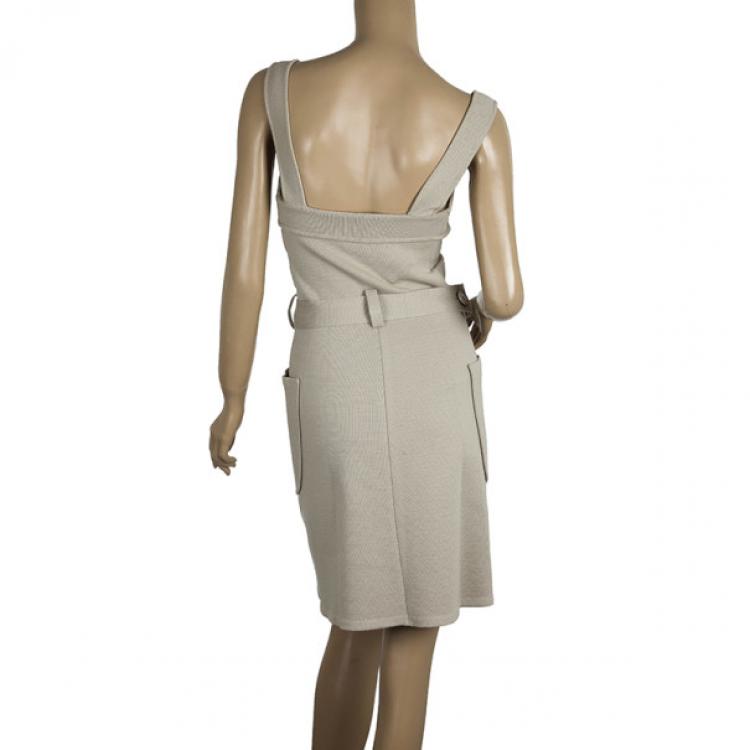 Pre Owned Stella McCartney Wool Stretch Utility Dress S