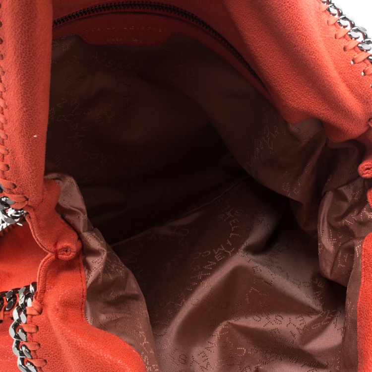 Pre Owned Stella McCartney Coral Faux Leather Small Falabella Tote