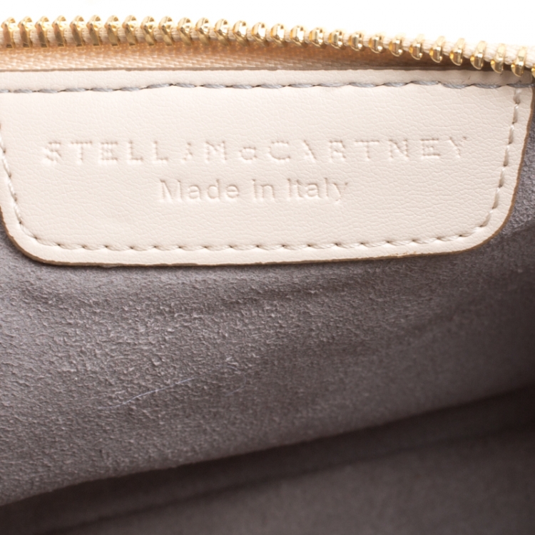 Pre Owned Stella McCartney Beige Faux Leather Stella Star Clutch