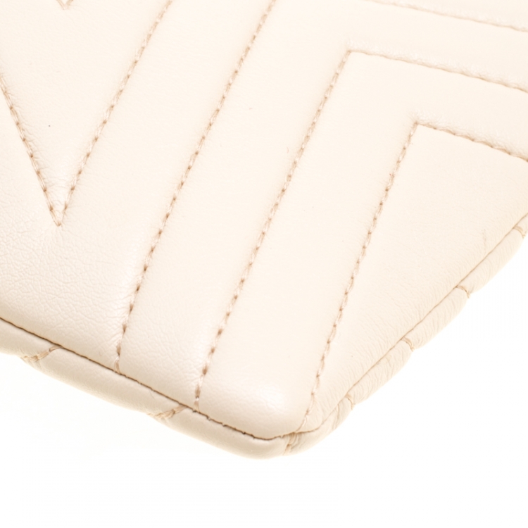Pre Owned Stella McCartney Beige Faux Leather Stella Star Clutch