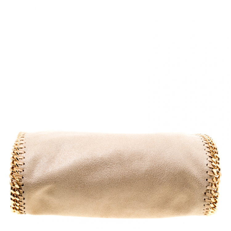 Pre Owned Stella McCartney Beige Faux Leather Mini Falabella Tote 