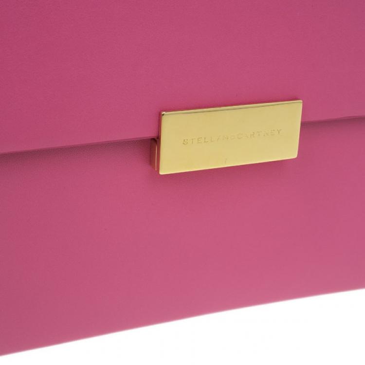 مملوكة مسبقًا Stella McCartney Pink Leather Beckett Clutch