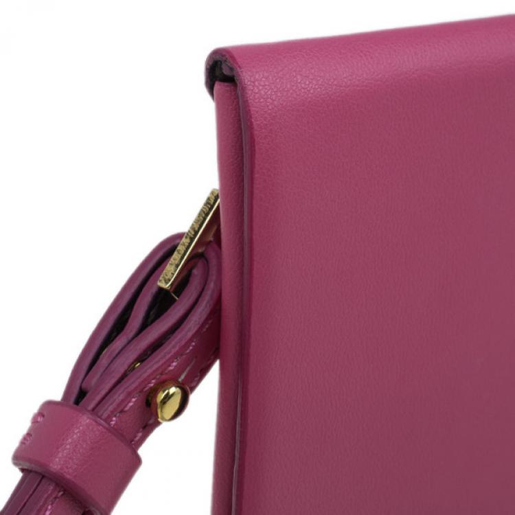 مملوكة مسبقًا Stella McCartney Pink Leather Beckett Clutch