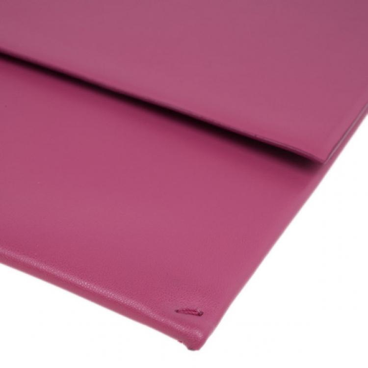 مملوكة مسبقًا Stella McCartney Pink Leather Beckett Clutch