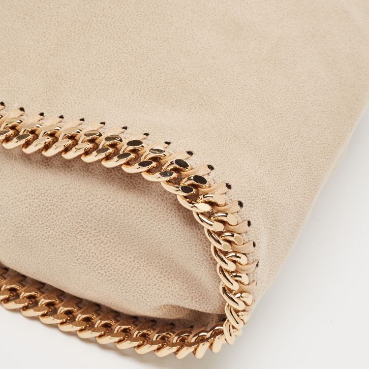 Pre Owned Stella McCartney Beige Faux Leather Mini Falabella Tote