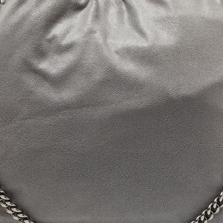 Pre Owned Stella McCartney Grey Faux Suede Falabella Tote