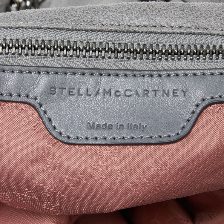 Pre Owned Stella McCartney Grey Faux Suede Falabella Tote