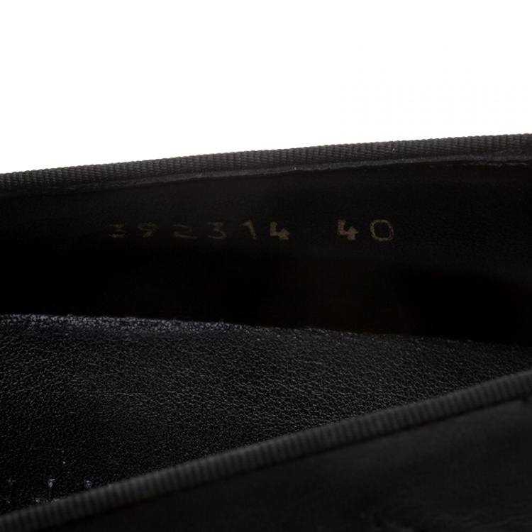 Pre Owned Stella McCartney Black Faux Leather and Metallic Textured Fabric Binx Star Platform Slip On Sneakers Size 40