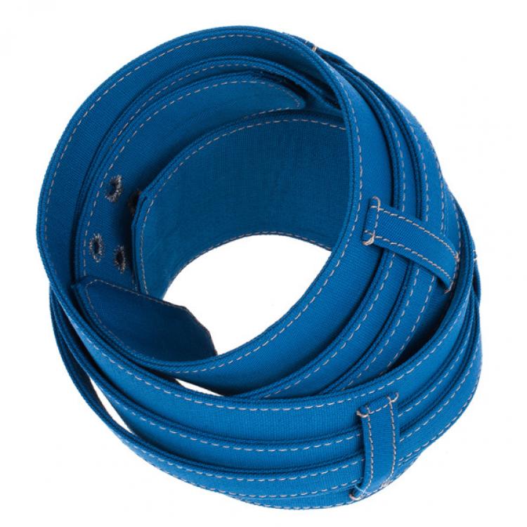 Pre Owned Stella McCartney Blue Waist Belt 80 CM