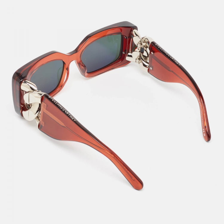 Pre Owned Stella McCartney Brown/Black SC400461 Falabella Square Sunglasses