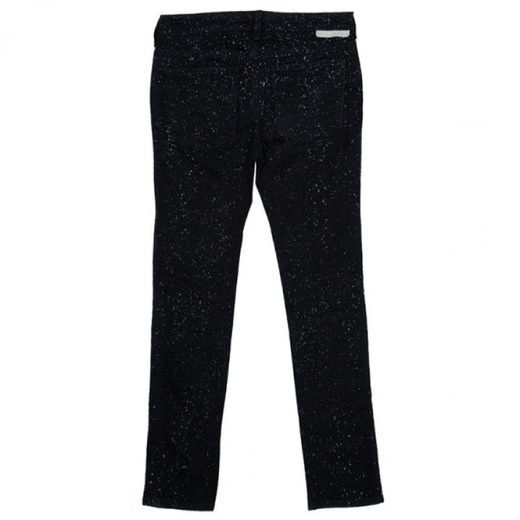 Pre Owned Stella McCartney Black Dotted Jeans M