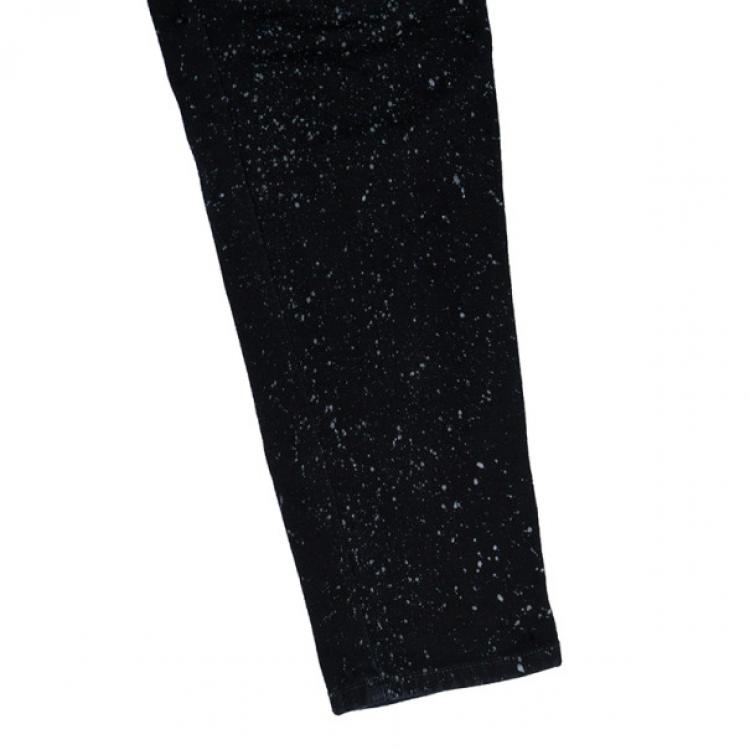 Pre Owned Stella McCartney Black Dotted Jeans M