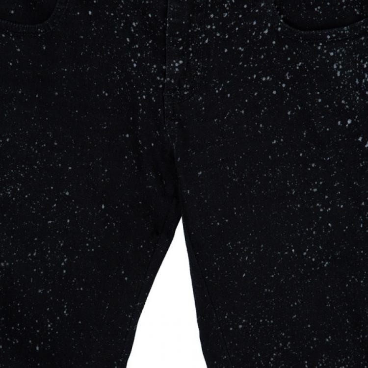 Pre Owned Stella McCartney Black Dotted Jeans M