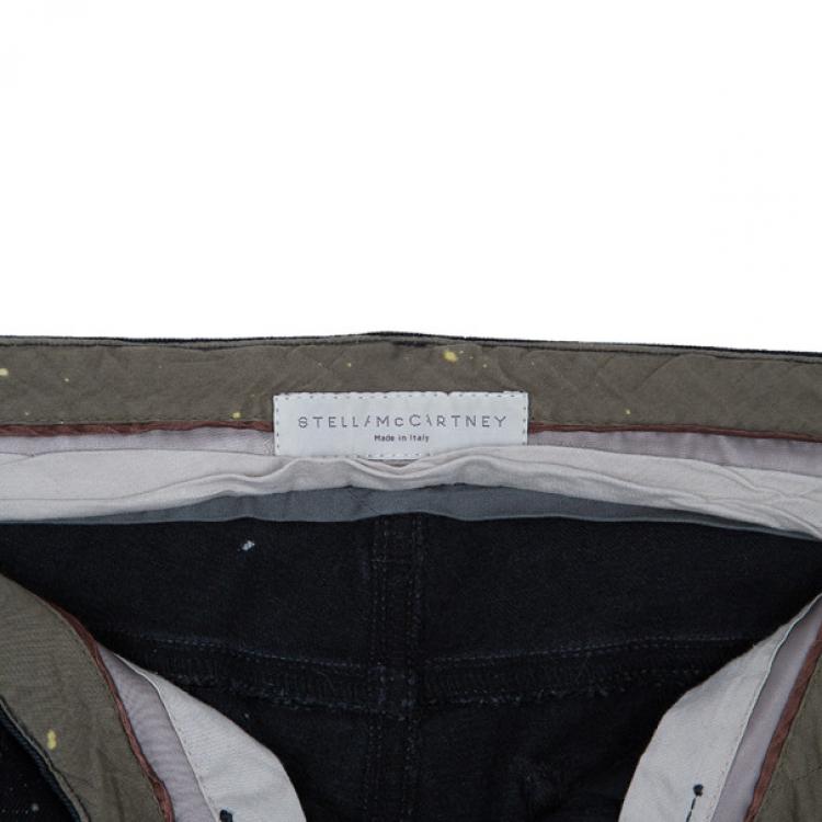 Pre Owned Stella McCartney Black Dotted Jeans M