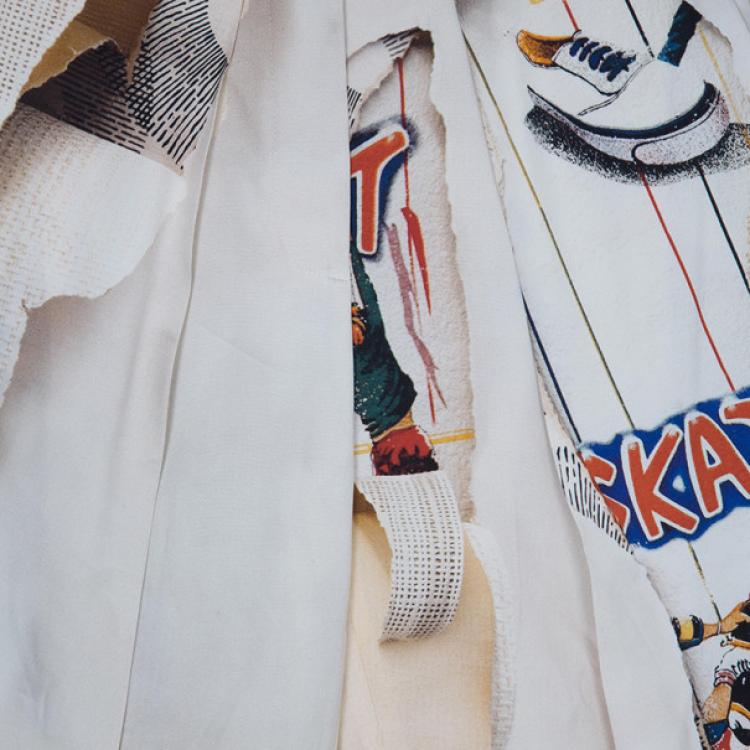 Pre Owned Stella McCartney Printed Silk Trousers S