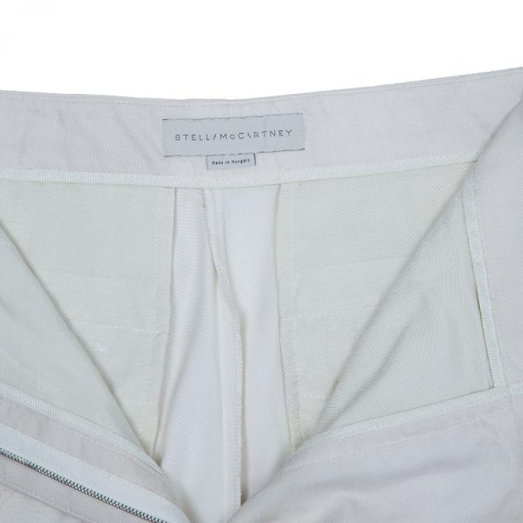 Pre Owned Stella McCartney Printed Silk Trousers S