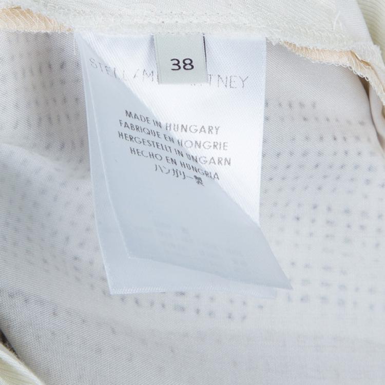 Pre Owned Stella McCartney Printed Silk Trousers S