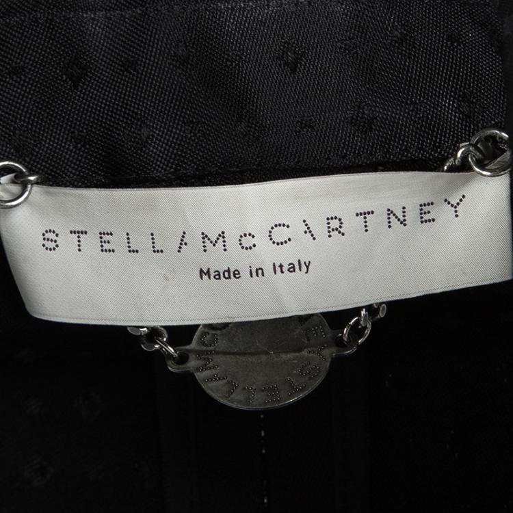 Pre Owned Stella McCartney Black Diamond Jacquard Blazer S