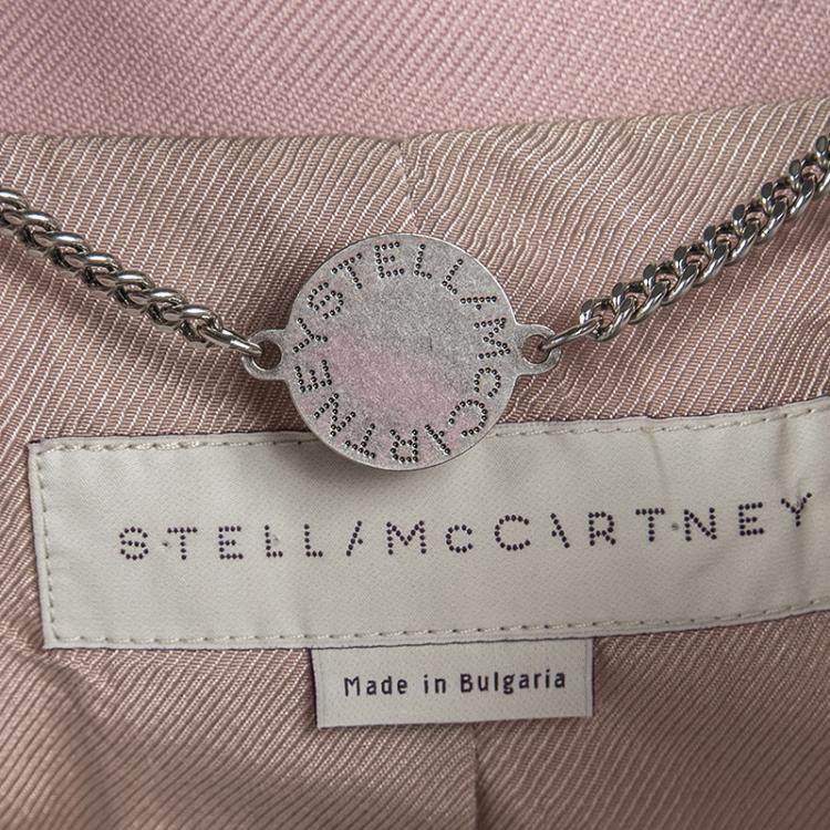 Pre Owned Stella McCartney Dull Pink Tailored Wool Blazer S