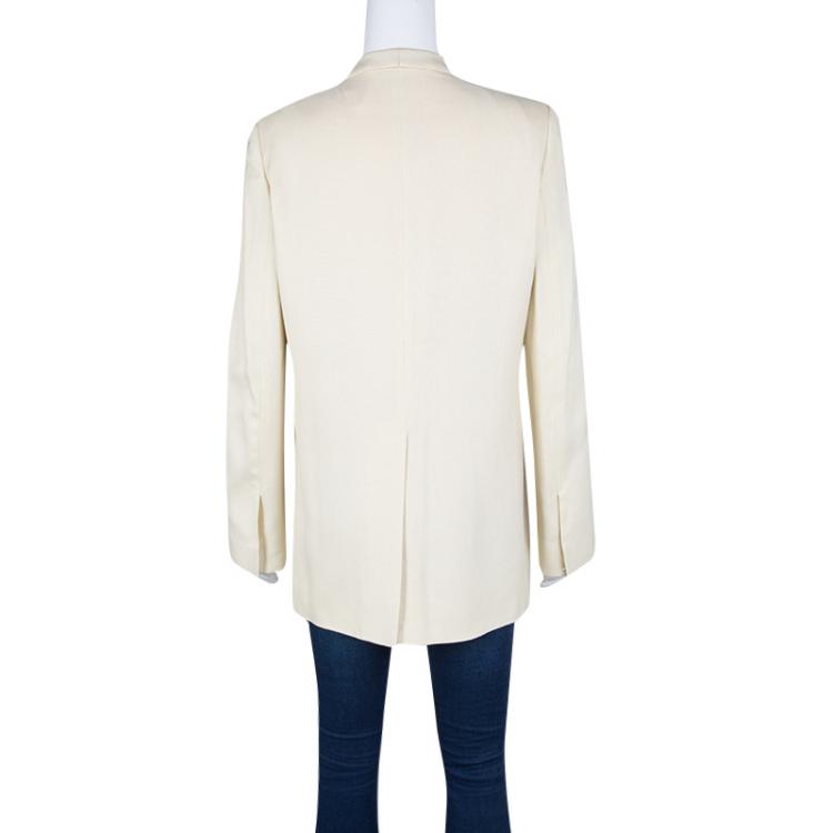 Pre Owned Stella McCartney Cream Tailored Blazer M