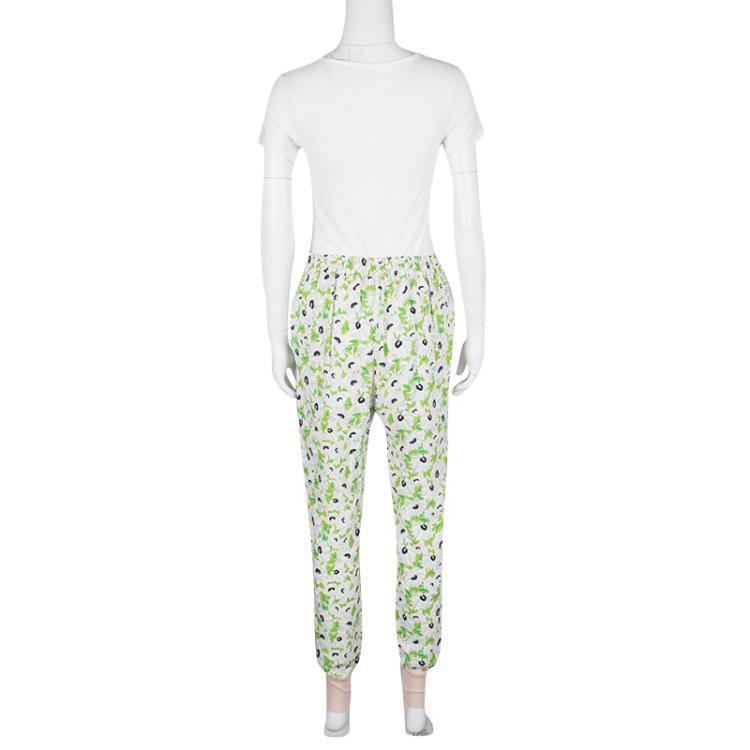 Pre Owned Stella McCartney Mulitcolor Floral Printed Julia Jogger Pants S