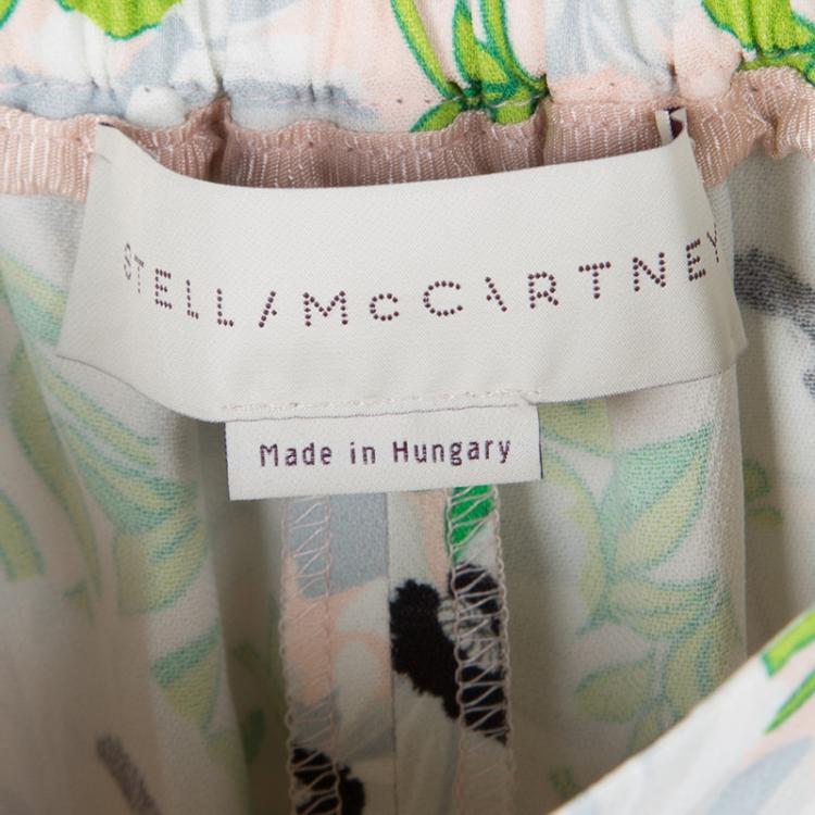 Pre Owned Stella McCartney Mulitcolor Floral Printed Julia Jogger Pants S