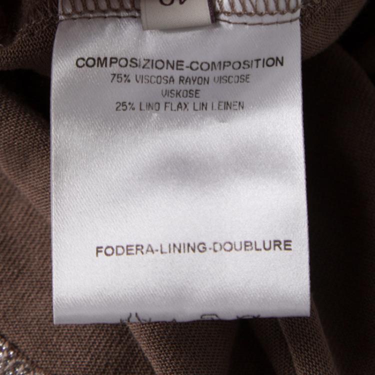 Pre Owned Stella McCartney Metallic Racer Back Tank Top S
