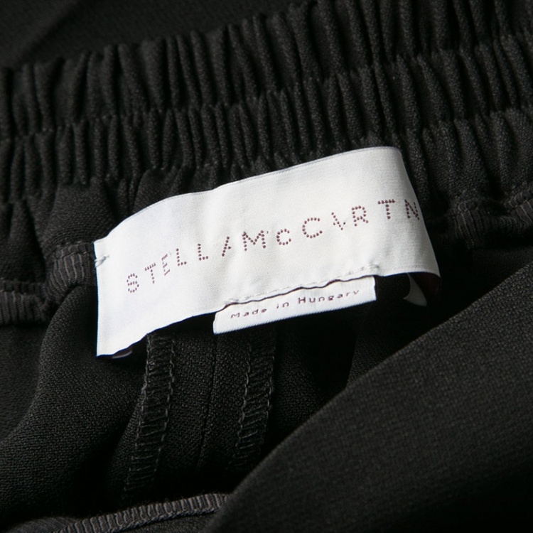 Pre Owned Stella McCartney Black Crepe Julia Jogger Pants S