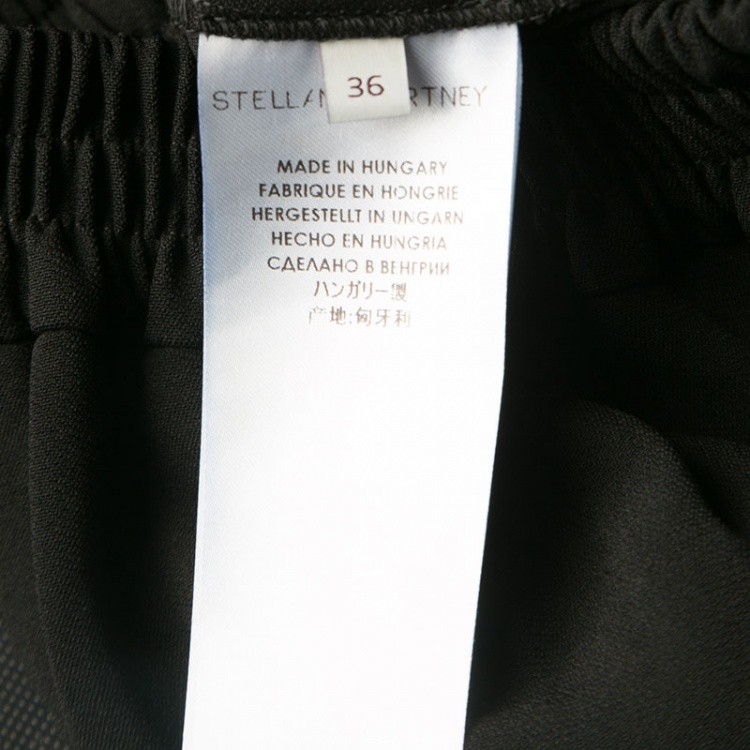 Pre Owned Stella McCartney Black Crepe Julia Jogger Pants S